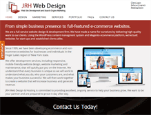 Tablet Screenshot of jrhwebdesign.com